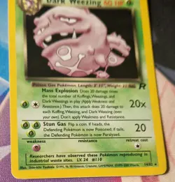 Pokemon Card Dark Weezing Team Rocket Holo Rare 14/82 NM-Mint TCG - Image 2