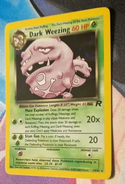 Pokemon Card Dark Weezing Team Rocket Holo Rare 14/82 NM-Mint TCG - Image 5