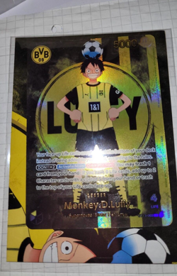 Bandai One Piece TCG Limited BVB Dortmund Promo Card Ruffy/Luffy ST13-003 New - Image 1