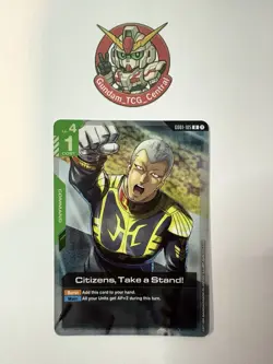 Citizens, Take a Stand! - Gundam Card Game #GD01-105 - GD01 - NM Single - Image 1