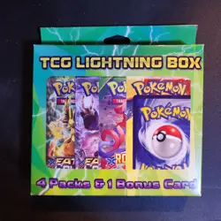 Pokemon TCG Lightning Box - 4packs & 1 Bonus Card - Image 1