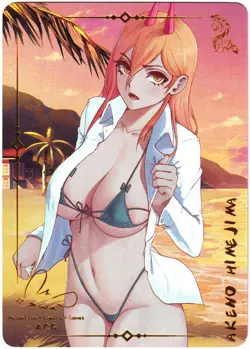 ACG Hentai sexy Card - Power (bikini) - Chainsaw Man sexy waifu (Oo) - Image 1