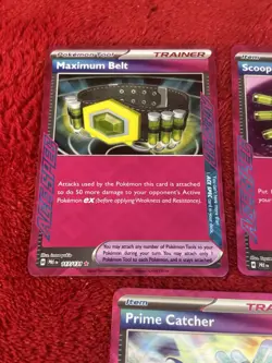 3 Ace Spec Pokemon Card Lot -scoop Up Clone, Prime Catcher , Maximum Belt Nm - Image 2