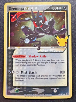 Gold Star Greninja SWSH144 Promo Pokemon Card Holo Foil Rare Swirl Near Mint - Image 1