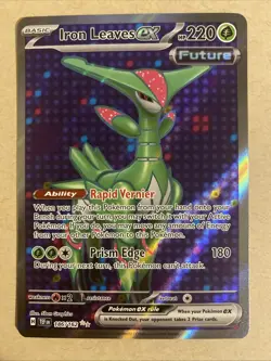 Iron Leaves ex 186/162 Temporal Forces (TEF) NM Full Art Pokemon Card - Image 1