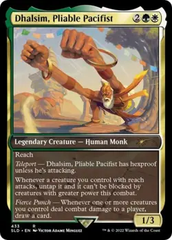 Dhalsim, Pliable Pacifist -Foil Near Mint MTG Secret Lair - Image 1