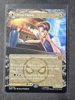 MTG Marvel's Spiderman Peter Parker M (0208) (Borderless) Non-foil - Image 1