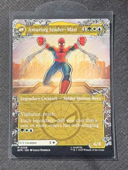 MTG Marvel's Spiderman Peter Parker M (0208) (Borderless) Non-foil - Image 2