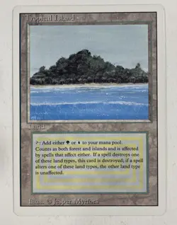 Tropical Island Revised Near Mint NM MTG Magic The Gathering B - Image 1