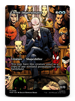 Clever Impersonator (Borderless) - [Marvel Universe Eternal-Legal] MTG - NM/M 💧 - Image 1