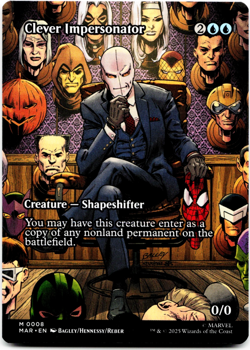 Clever Impersonator (Borderless) - [Marvel Universe Eternal-Legal] MTG - NM/M 💧 - Image 3