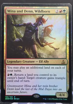 Mina and Denn, Wildborn #156 Oath of the Gatewatch Foil Rare LP - Image 1