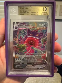 Pokemon Gengar VMAX Fusion Strike Secret Rare Full Alt Art #271 BGS 10 Pristine - Image 1