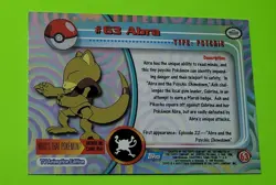 Pokemon TV Animation TOPPS Card #63 Abra Blue Logo - Image 2