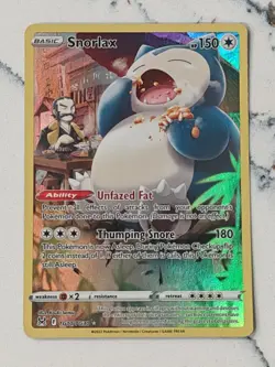 Snorlax TG10/TG30 SWSH Lost Origin Trainer Gallery Holo Pokemon TCG Card - Image 1