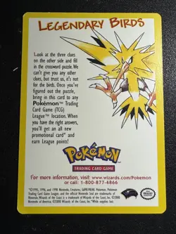 Rare Pokemon 2000 Promo ZAPDOS #23 Factory Sealed New - Image 4