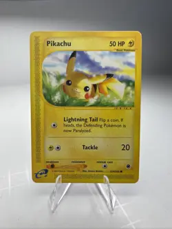 Pokemon Pikachu TCG 124/165 Regular E-Reader Expedition Base Set - Image 1