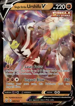 Single Strike Urshifu V - Ultra Rare - Battle Styles 085/163 - NM - Pokemon - Image 1