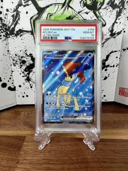 2025 POKEMON WHT EN-WHITE FLARE ULTRA RARE #159 KELDEO EX PSA 10 - Image 1