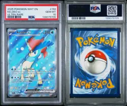 2025 POKEMON WHT EN-WHITE FLARE ULTRA RARE #159 KELDEO EX PSA 10 - Image 2