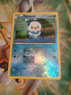 Pokemon TCG Oshawott Black and White 27 Reverse Holo - Image 1