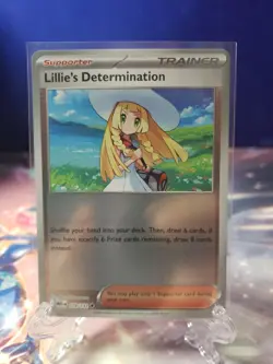 Lillie's Determination 119/132 Reverse Holo Pokemon TCG Mega Evolution - Image 1