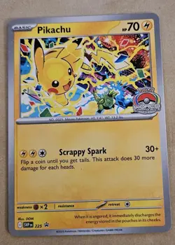 Pikachu Promo 2025 World Championships SVP EN 225 Pokemon Worlds NEW - Image 1