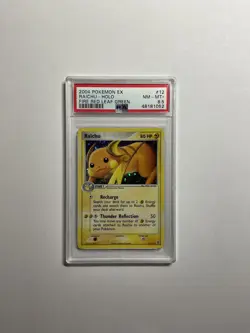 2004 Pokemon Raichu Holo 12/112 Ex Fire Red & Leaf Green PSA 8.5 NM - MT+ - Image 1