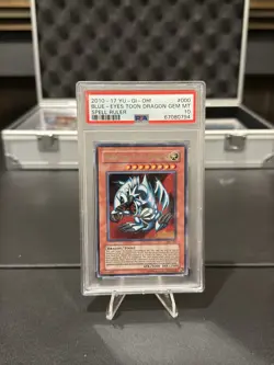 Blue-Eyes Toon Dragon SRL-000 Spell Ruler Unlimited 2010-2017 PSA 10 Gem Mint - Image 1