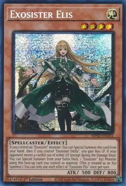 Yu-Gi-Oh Card - MP23-EN252 - EXOSISTER ELIS (prismatic secret rare holo) - NM/M - Image 1