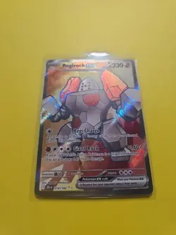 Pokemon Card Regirock EX 214/182 Destined Rivals Full Art Holo Rare NM - Image 2