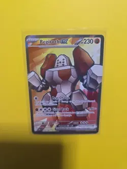 Pokemon Card Regirock EX 214/182 Destined Rivals Full Art Holo Rare NM - Image 3