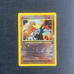 Pokemon Card TCG Entei Black Star Movie Promo #34 2001 Reverse Holo - Image 1