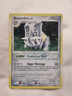 Bastiodon | 21/123 | Cosmos Holo | DP Mysterious Treasures | Pokemon Card MP - Image 1