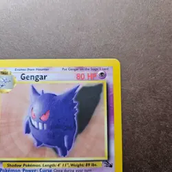 Gengar 20/62 Pokemon Fossil Regular Rare Card - LP - Image 3