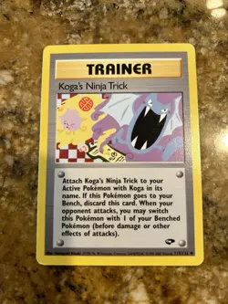 Pokemon Card - Koga's Ninja Trick Gym Challenge 115/132 Uncommon - Image 1