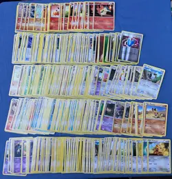 POKEMON CARD LOT: 415 non-holo (340 Pokemon + 75 Trainer/Equipment/Energy) - Image 1