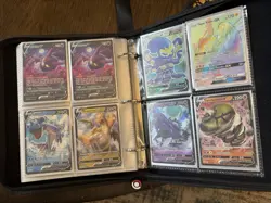 Pokemon Card Lot With Binder - 31 Ultra Rares V/VMAX/GX/Shiny/Gold - Near Mint - Image 5