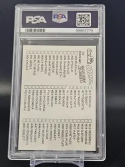 Gengar #94 2001 Pokemon Dunkin' Boomer Sticker Checklist Card PSA 7 * - Image 2