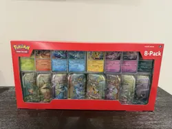 Pokemon TCG Prismatic Evolutions Costco 8 Mini-Tin Bundle w/ Promo Cards SEALED - Image 1