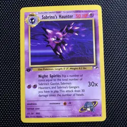 Pokemon Card - Sabrina's Haunter Gym Heroes 58/132 1st Edition LP-Free Shipping - Image 1