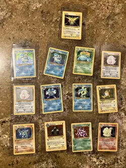Pokemon TCG Vintage Base Set Holo Lot of 13 Cards Blastoise Venusaur - Image 1