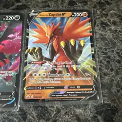Galarian Articuno V, Zapdos V, & Moltres V Chilling Reign V Card Full Set - Image 4