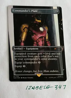 MTG Commander's Plate RAINBOW FOIL Secret Lair x MARVEL #1733 NM/M - Image 1