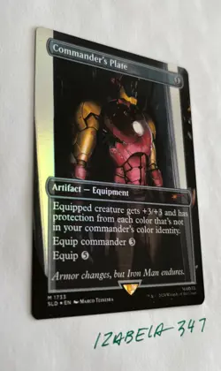 MTG Commander's Plate RAINBOW FOIL Secret Lair x MARVEL #1733 NM/M - Image 2