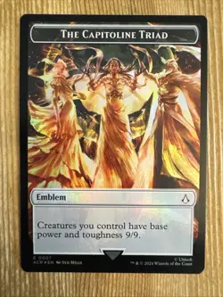 1x - The Capitoline Triad \ Assassin Token - FOIL - Assassin's Creed - NM MTG - Image 2