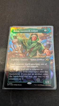 Oviya, Automech Artisan, Borderless FOIL, Aetherdrift, Pack Fresh - Image 1
