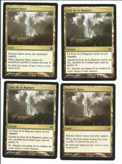 Rupture Spire TOUR DE LA RUPTURE Eng x 4 MtG Magic Commander 2011 - Image 2
