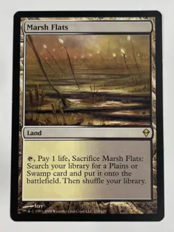 Marsh Flats Zendikar LP Light Play MTG Magic The Gathering - Image 1