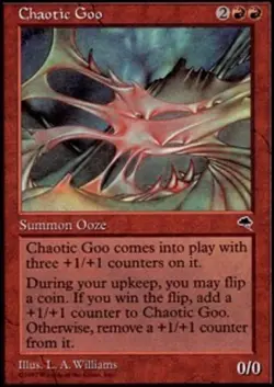 MTG Chaotic Goo, Tempest, Damaged, English - Image 1